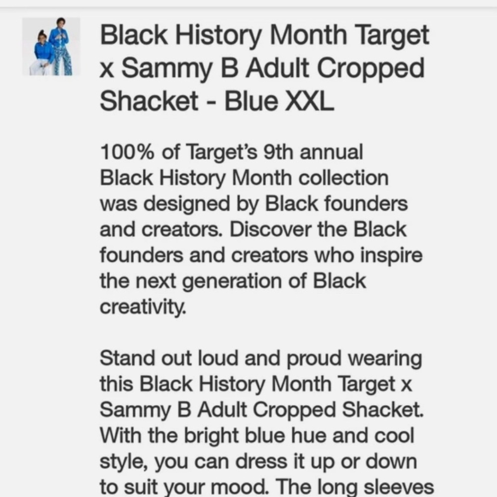 NWT✨CROPPED SHACKET BY TARGET -BLUE - Picture 6 of 8
